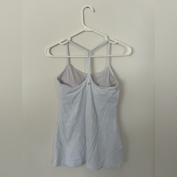 Lululemon Power Y White racerback tank top Size 6 - Picture 4 of 6
